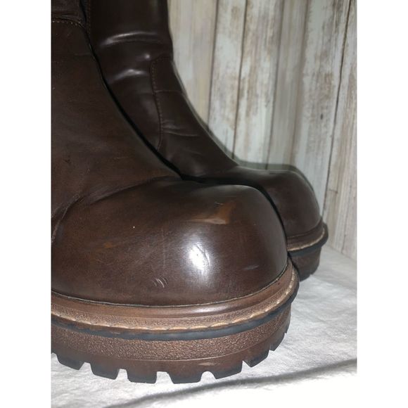 SOLD No Boundaries Vintage Chunky Round Toe Y2k Boots Size 9.5M - Picture 9 of 16